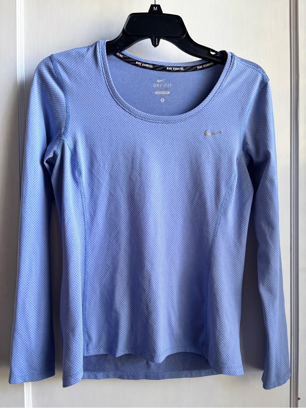 Nike Light Blue Dri-FIT Long-Sleeve Performance Top